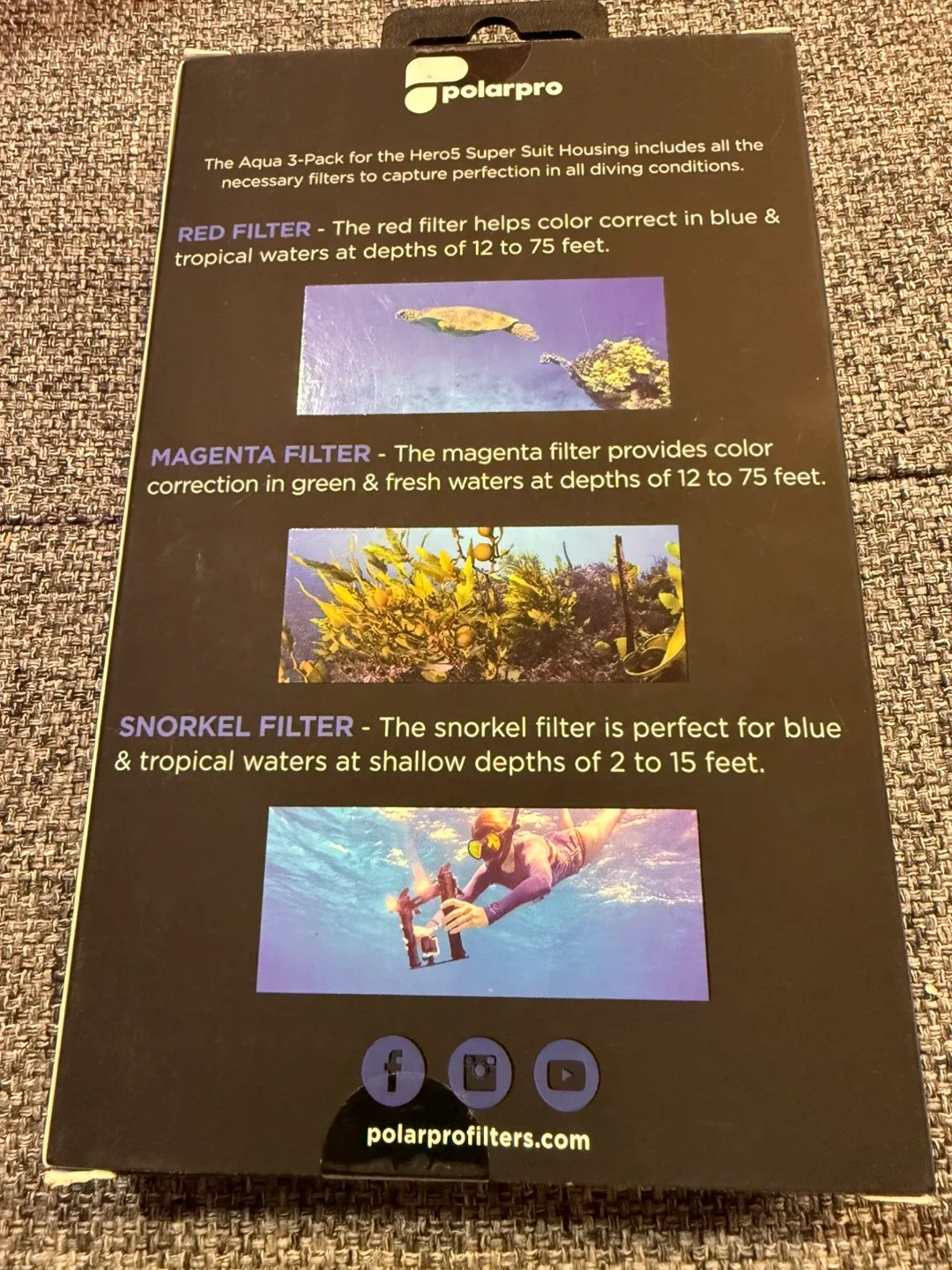 PolarPro Hero5 Super Suit Filter 3-Pack image indicator(2)