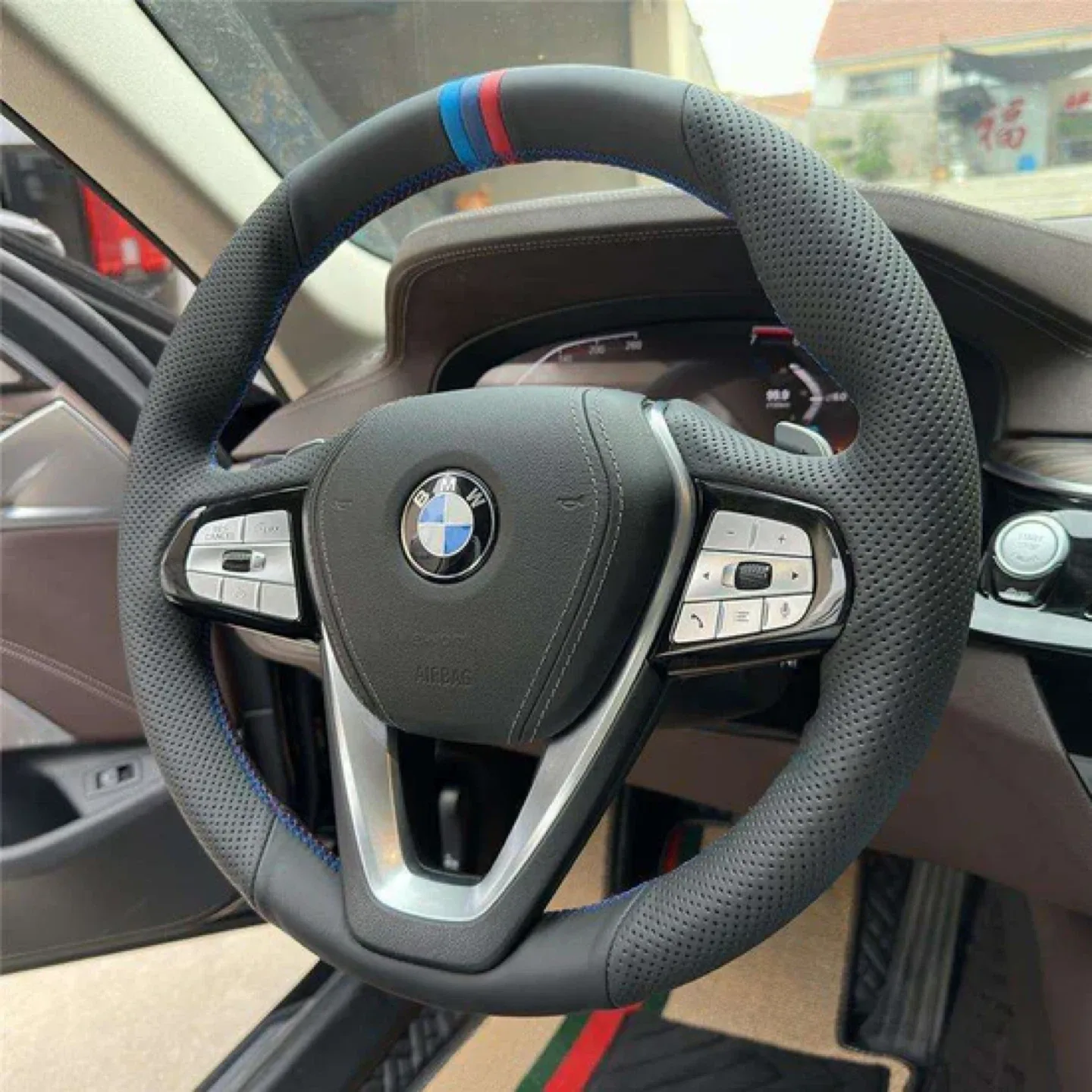 BMW Steering Wheel Cover customized image indicator(6)