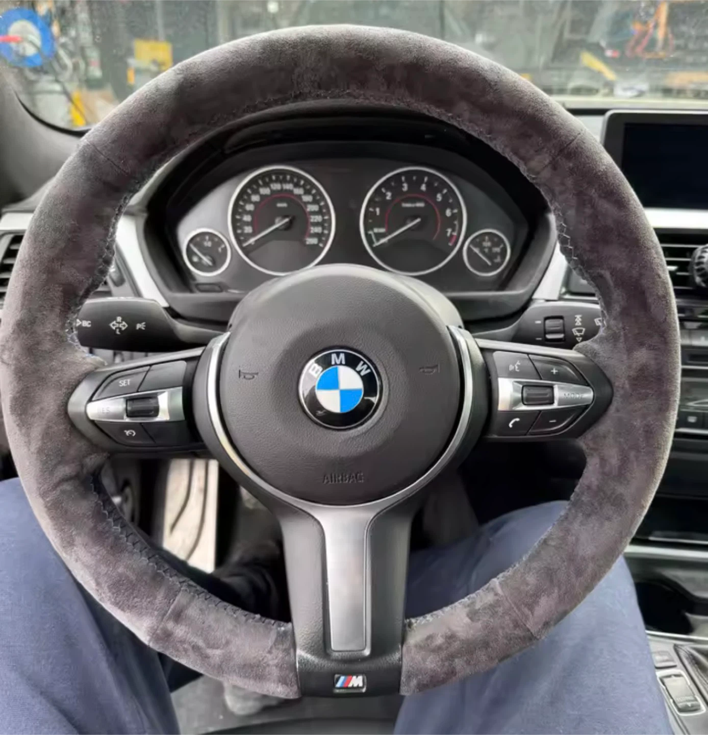 BMW Steering Wheel Cover customized - photo 3