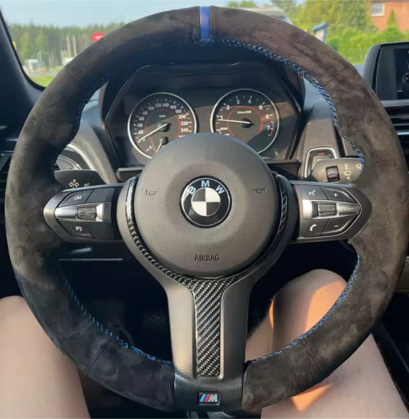 BMW Steering Wheel Cover customized - photo 2