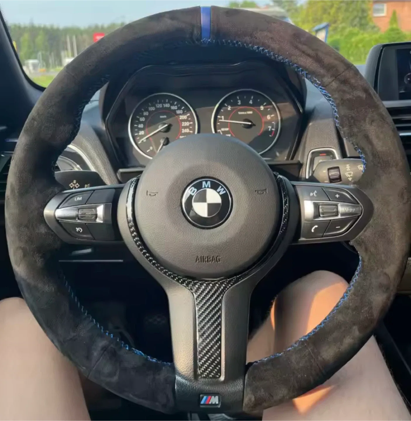 BMW Steering Wheel Cover customized image indicator(2)