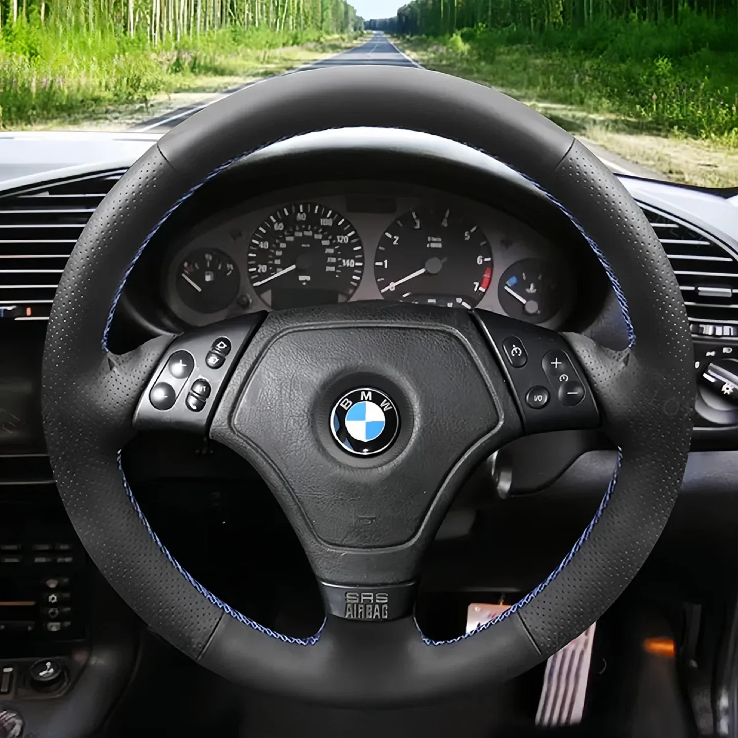 BMW Steering Wheel Cover customized image indicator(7)