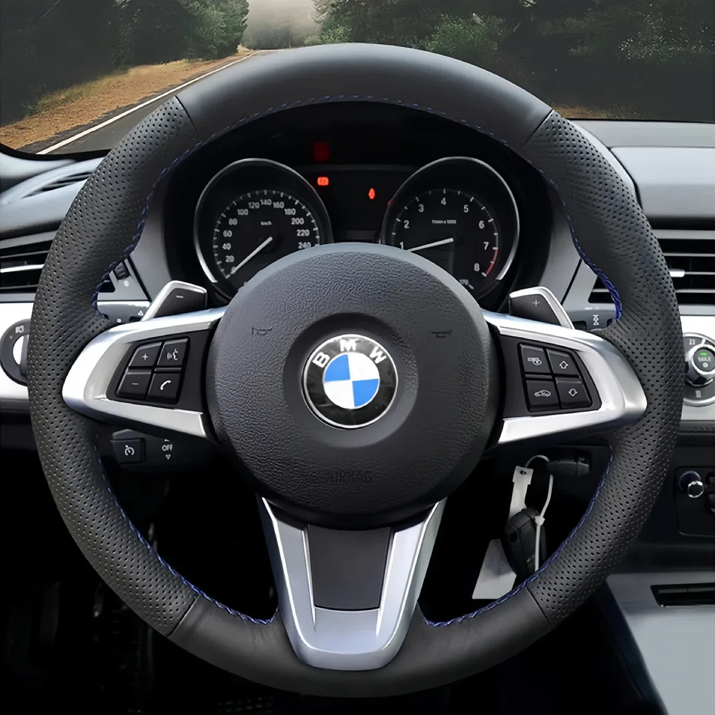 BMW Steering Wheel Cover customized image indicator(8)
