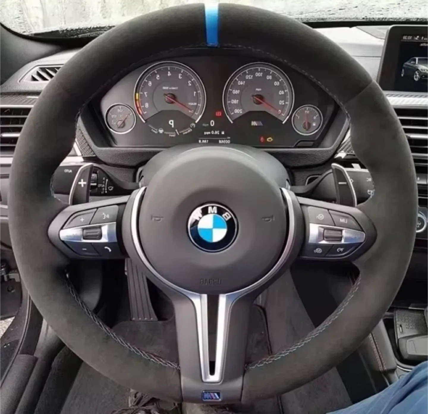 BMW Steering Wheel Cover customized image indicator(9)
