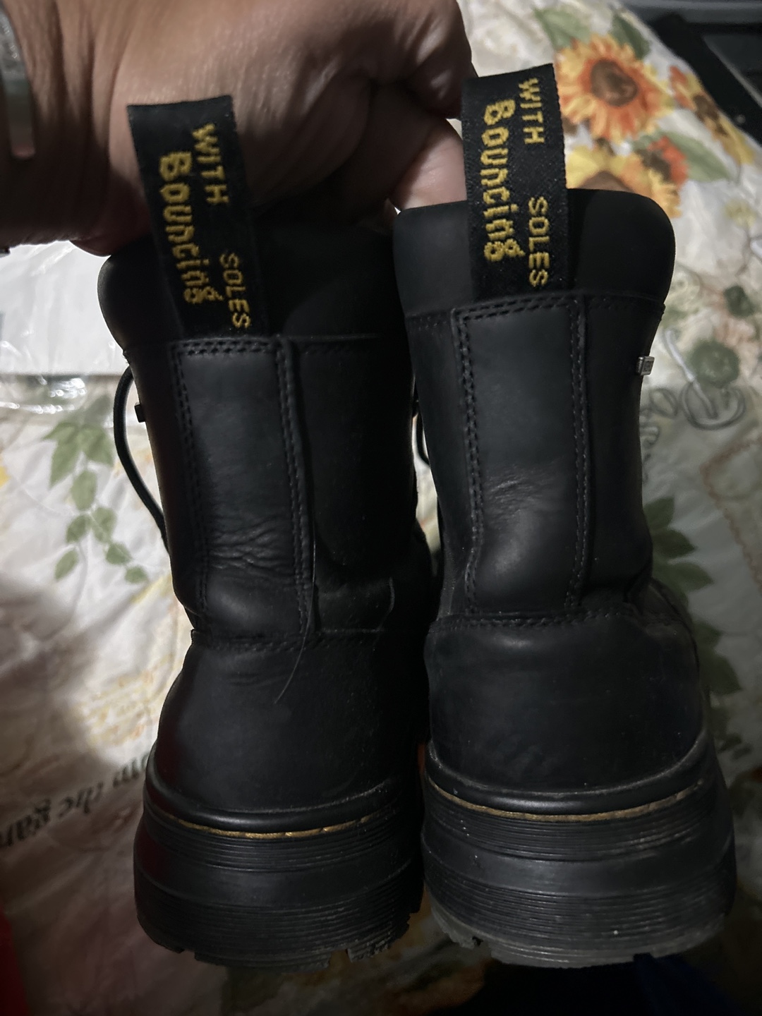 Dr. Martens Black Leather Boots US 8