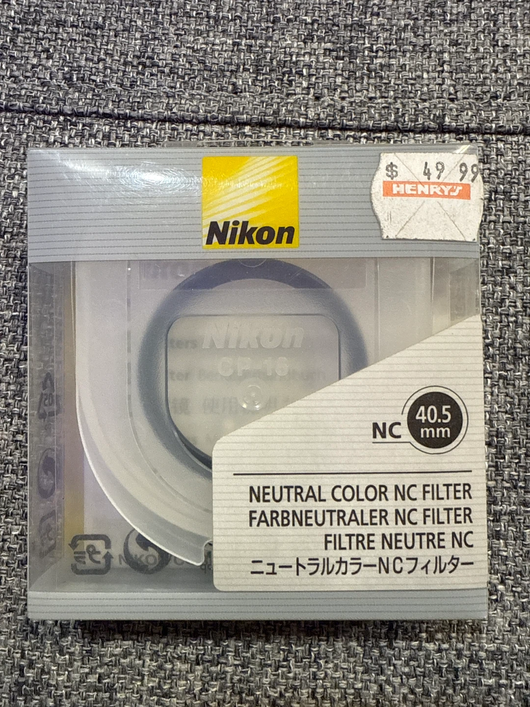 Nikon 40.5mm Neutral Color NC Filter - New