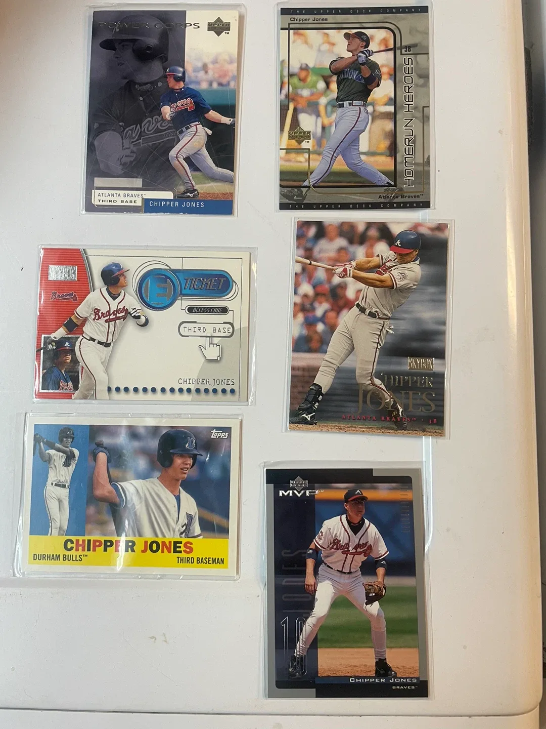 Chipper Jones 1991 Bowman Baseball Card lot image indicator(4)