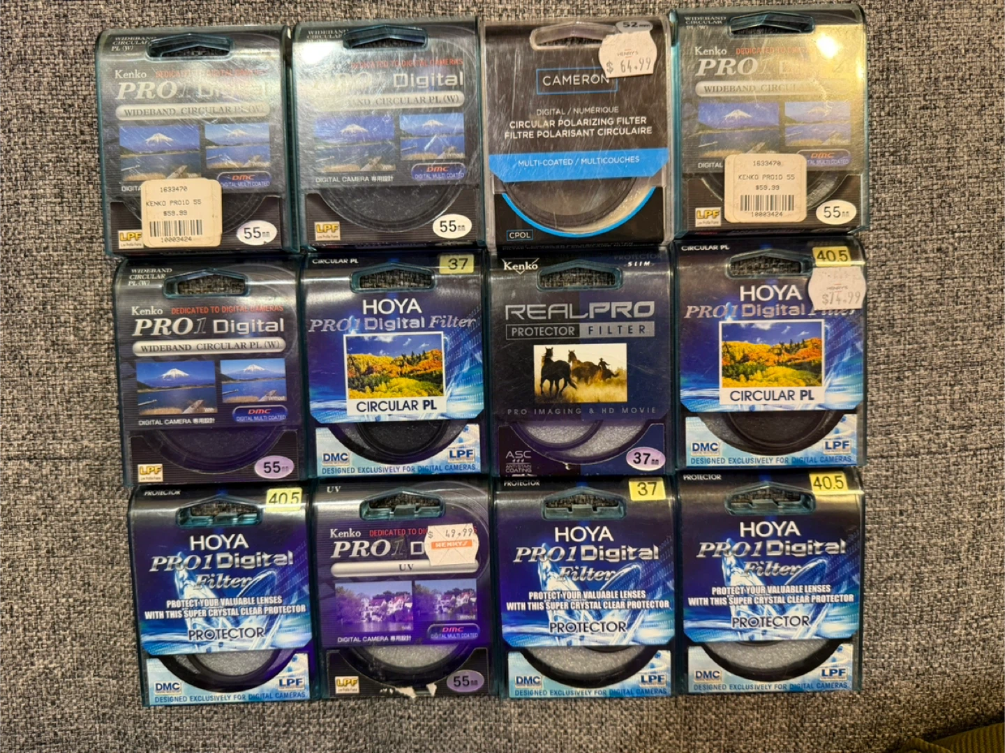 Camera Lens Filters: Hoya, Kenko, Realpro, Cameron