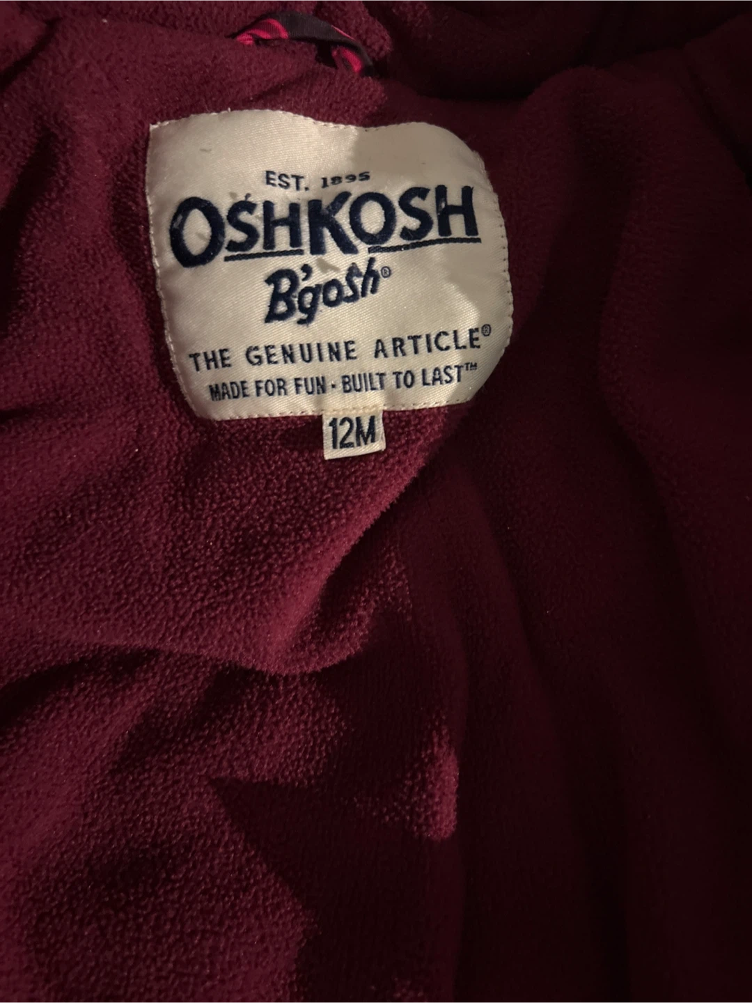OshKosh B'gosh Floral Puffer Jacket - 12M - photo 3