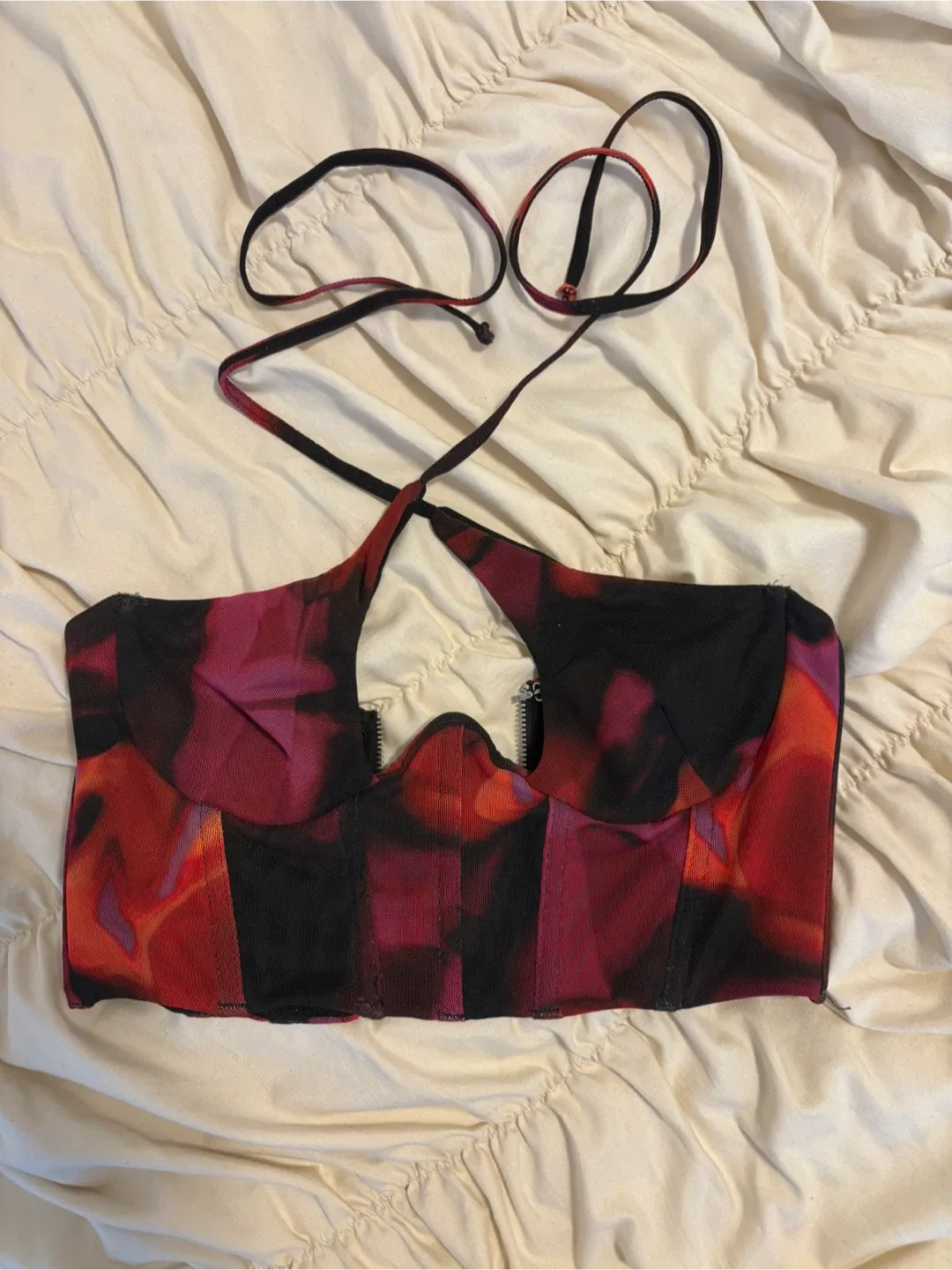 White Fox XS Floral Corset Top and pants set image indicator(3)