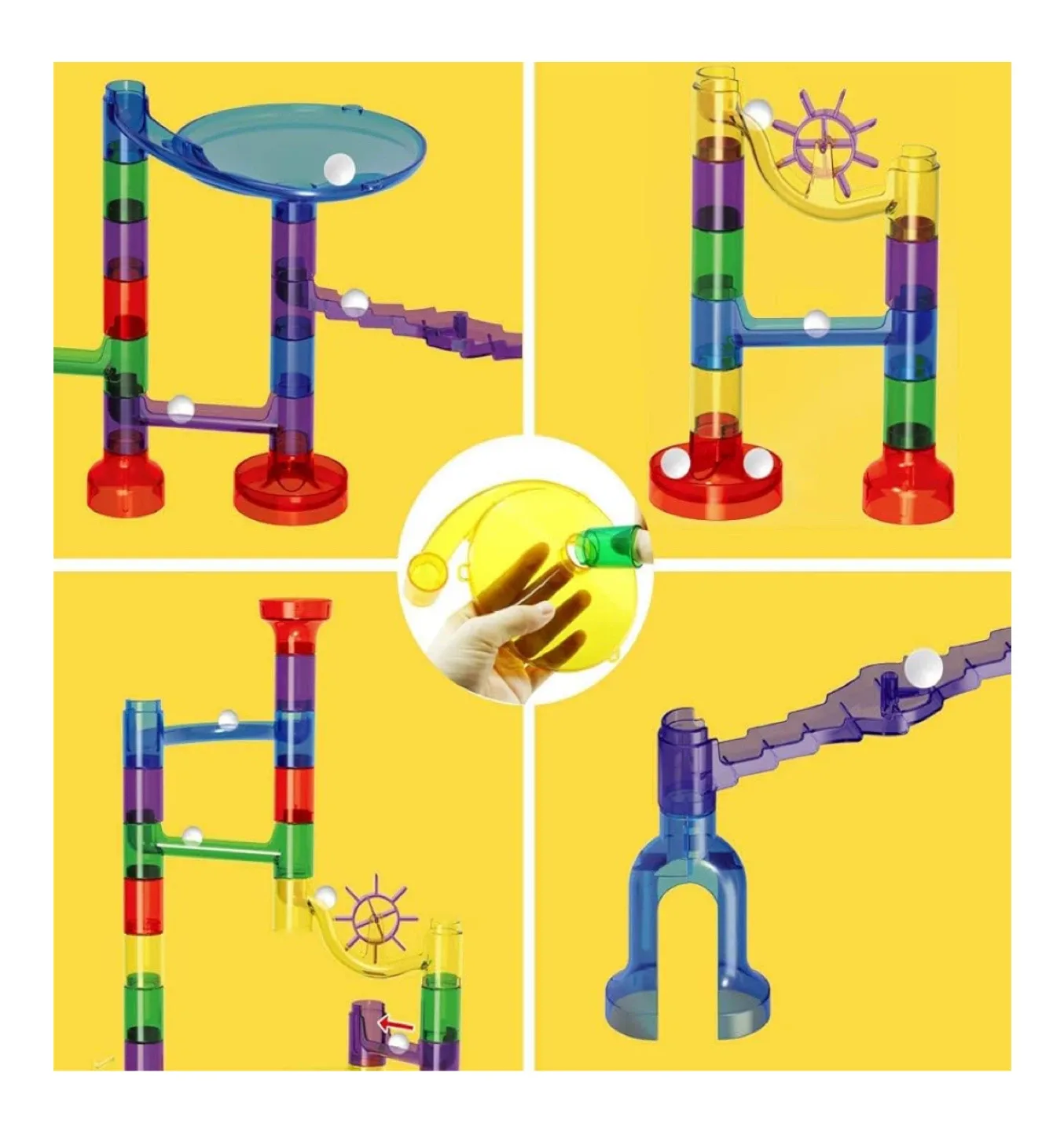 Marble Run Pipeline Game - 216 Pieces image indicator(2)