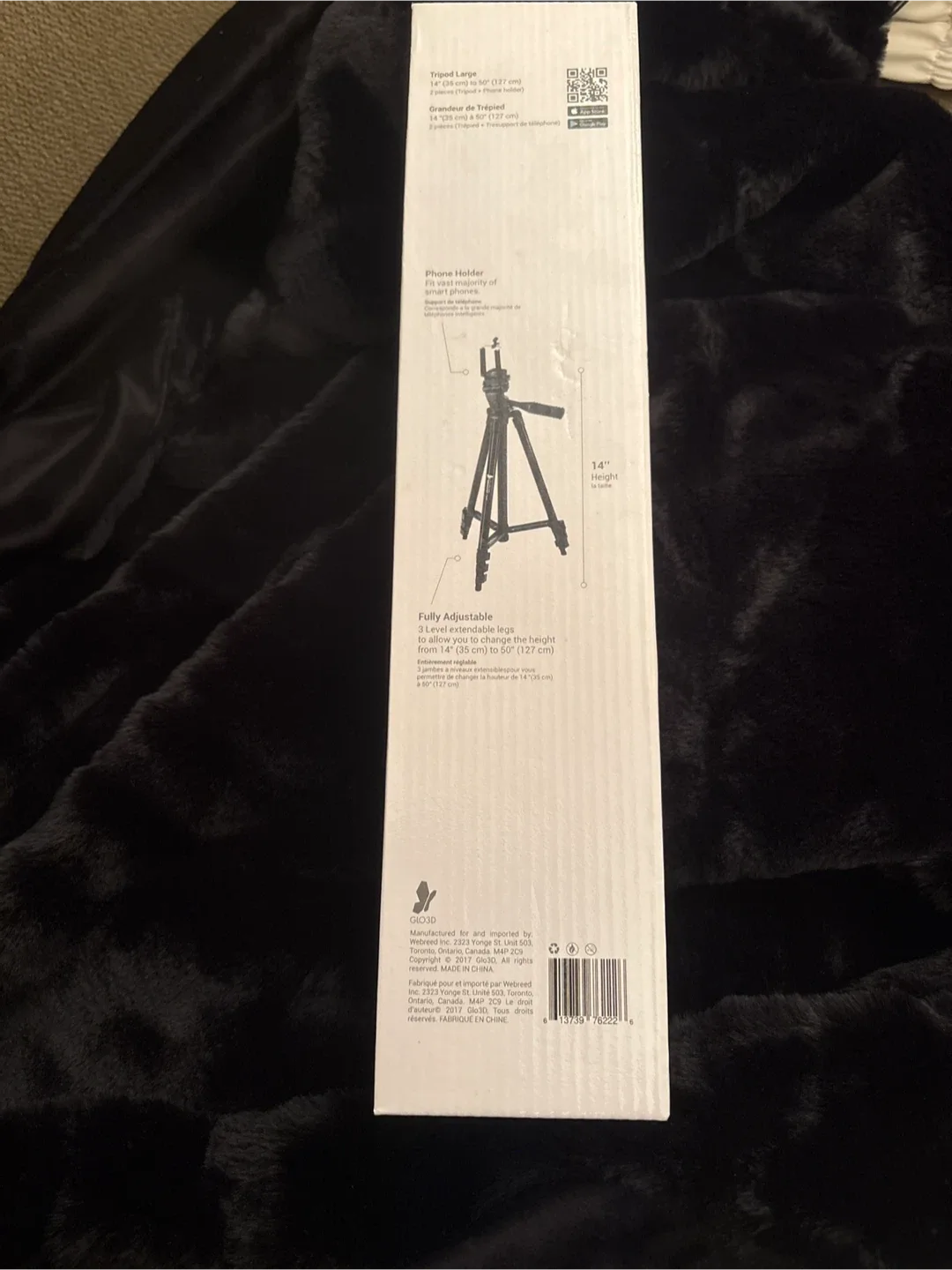 GLO3D Tripod Large 14" with Phone Holder - New thumbnail