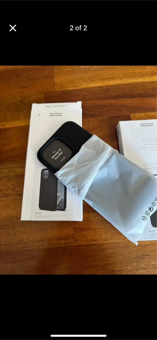 Elago Silicone Case for iPhone 14 Pro Max - Black image indicator(2)