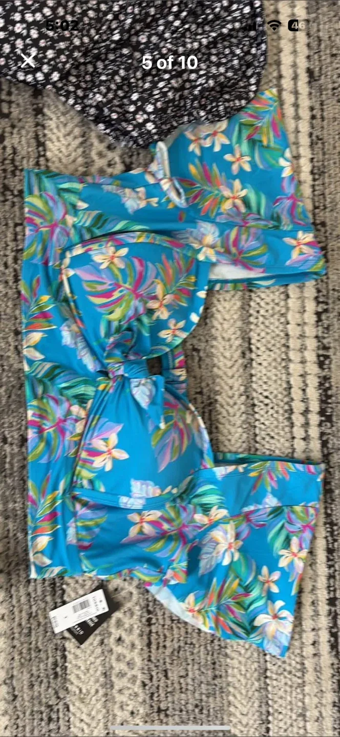 Torrid Active Swim Set - Size 3 - Floral Print image indicator(2)