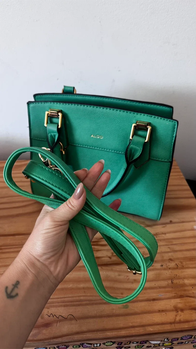 ALDO Green Satchel Bag image indicator(2)