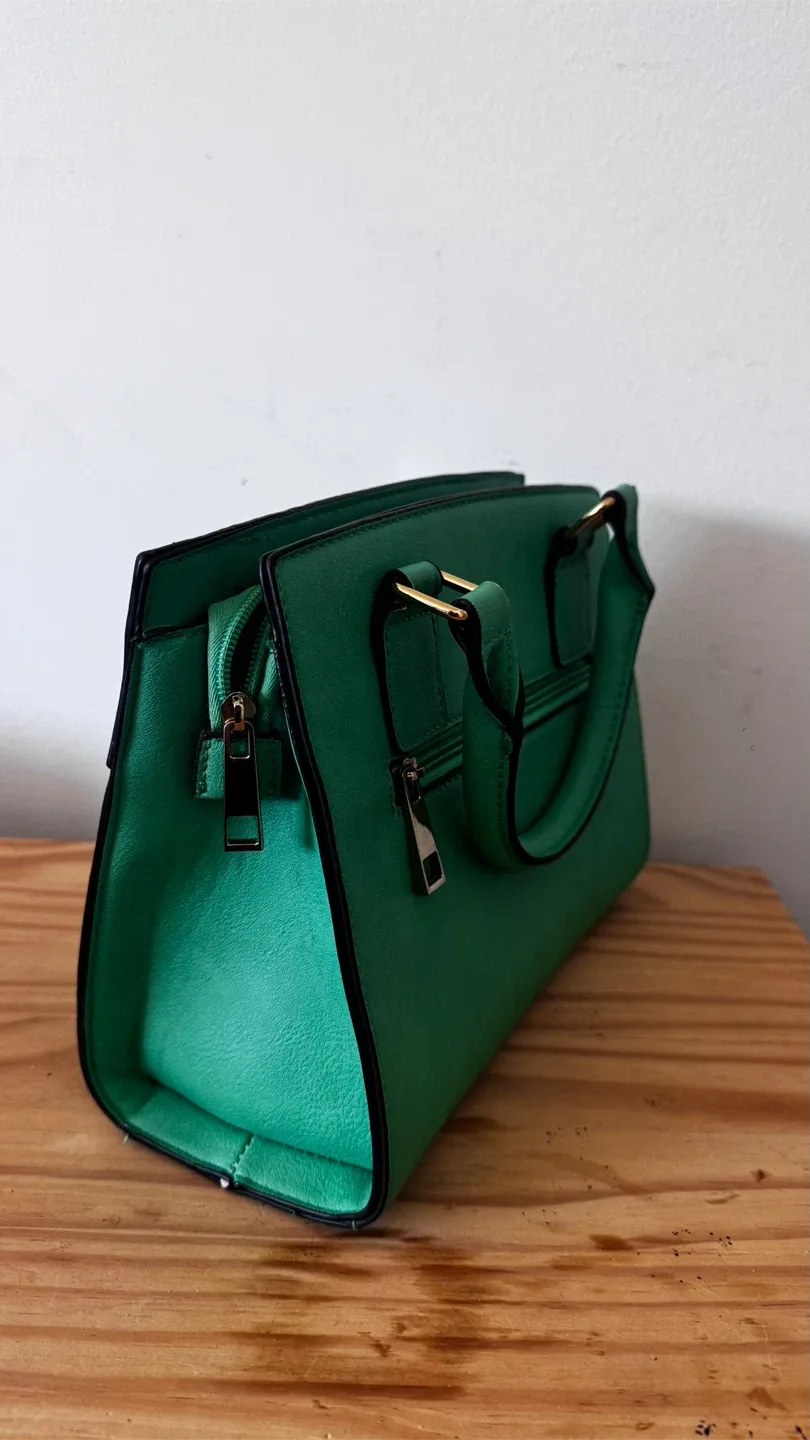 ALDO Green Satchel Bag image indicator(4)