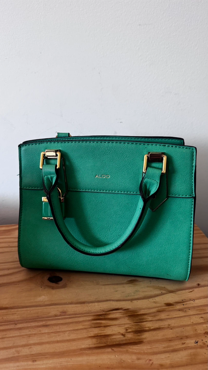 ALDO Green Satchel Bag