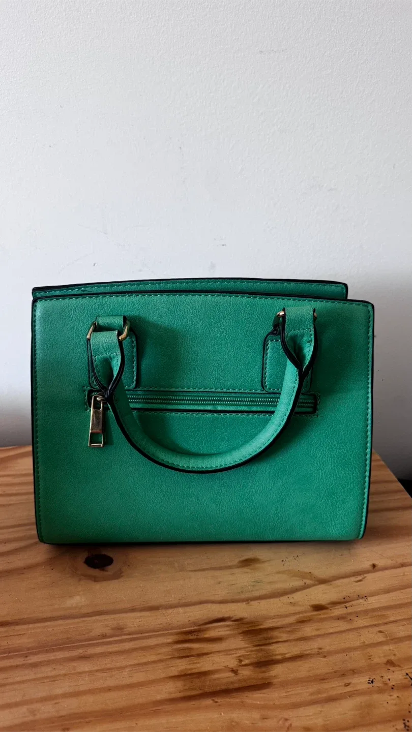 ALDO Green Satchel Bag image indicator(3)