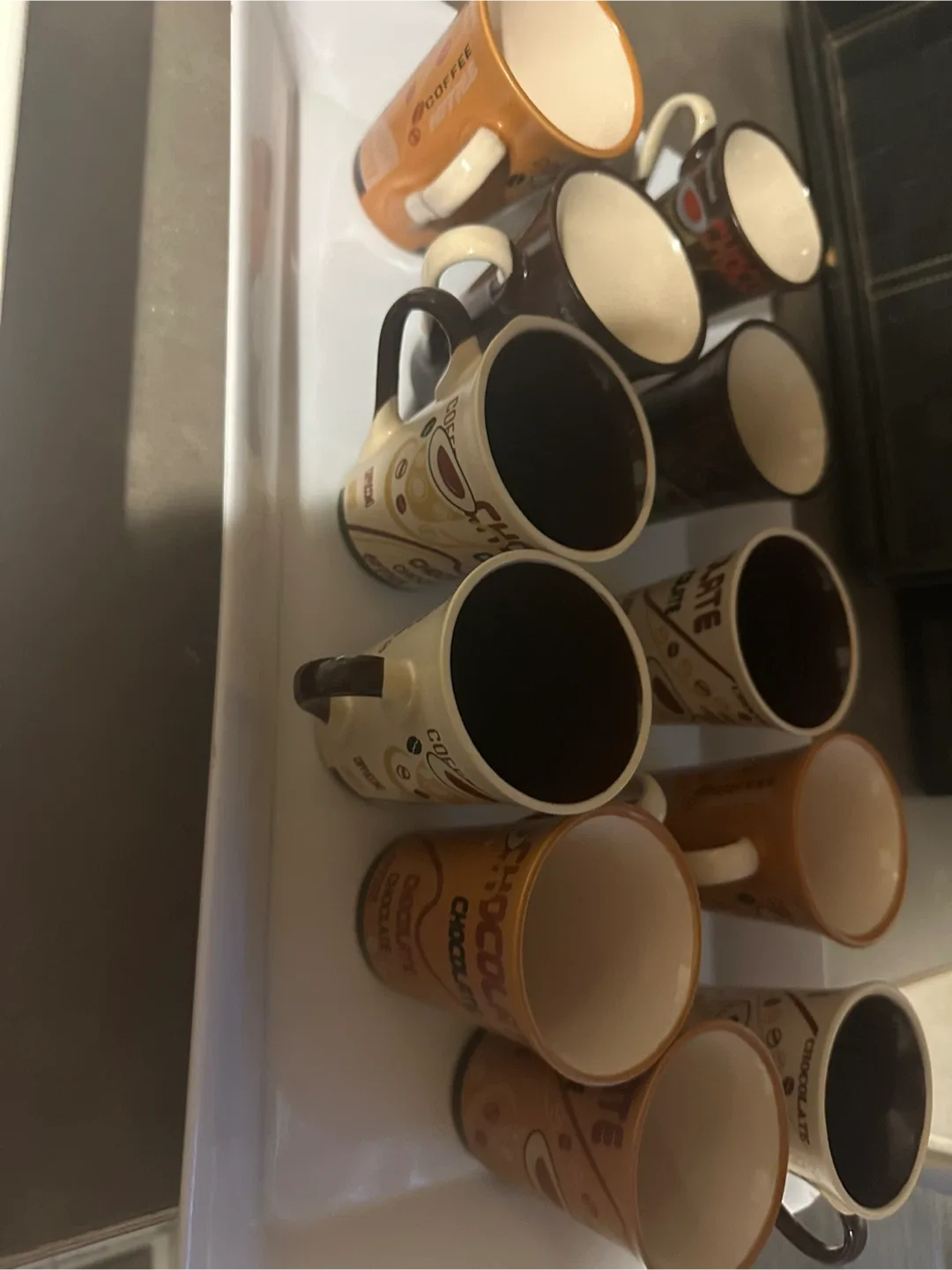 Set of Chocolate Themed Coffee Mugs