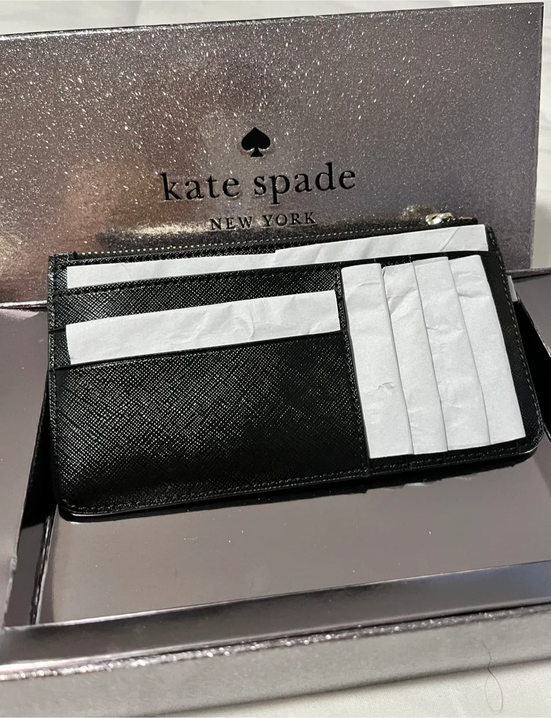 Kate Spade New York Black Cardholder - New in Box! image indicator(3)
