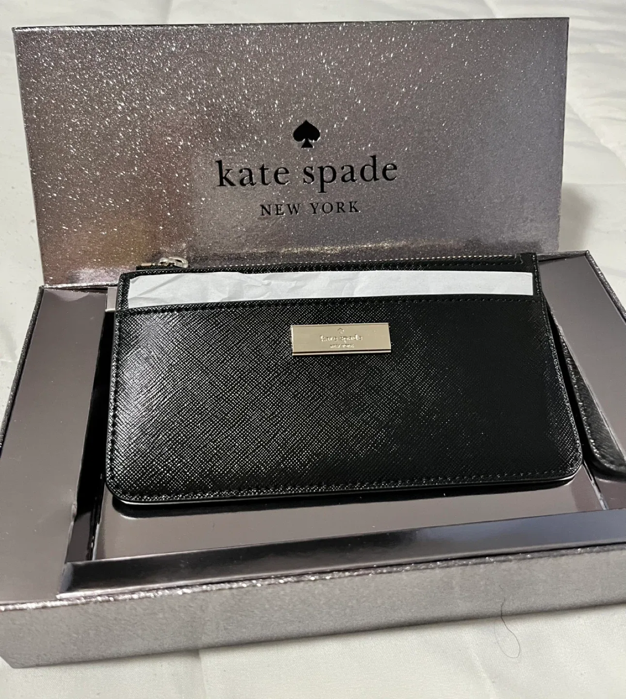 Kate Spade New York Black Cardholder - New in Box! image indicator(2)