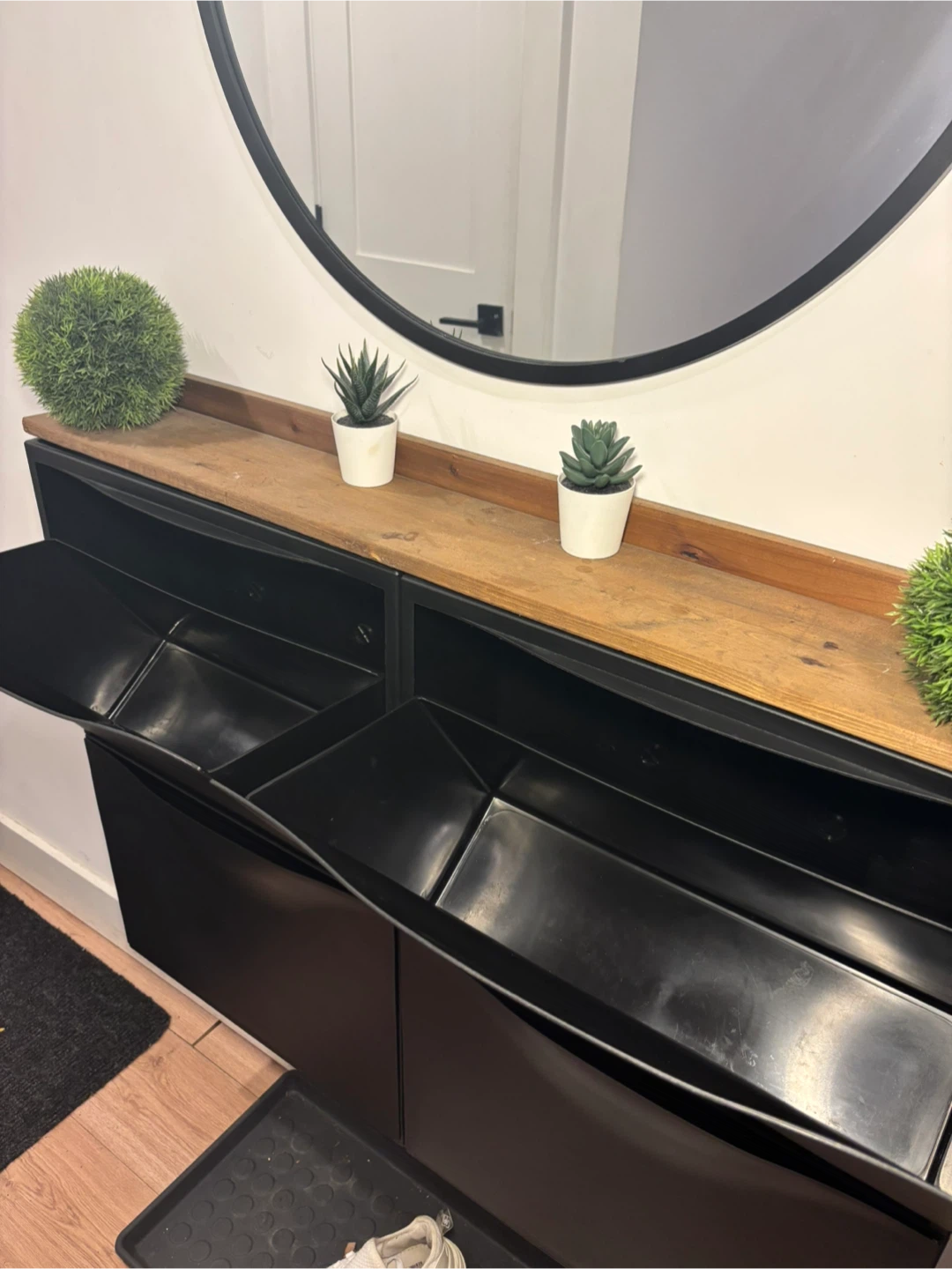 IKEA TRONES Shoe/Storage Cabinet & Mirror - photo 3
