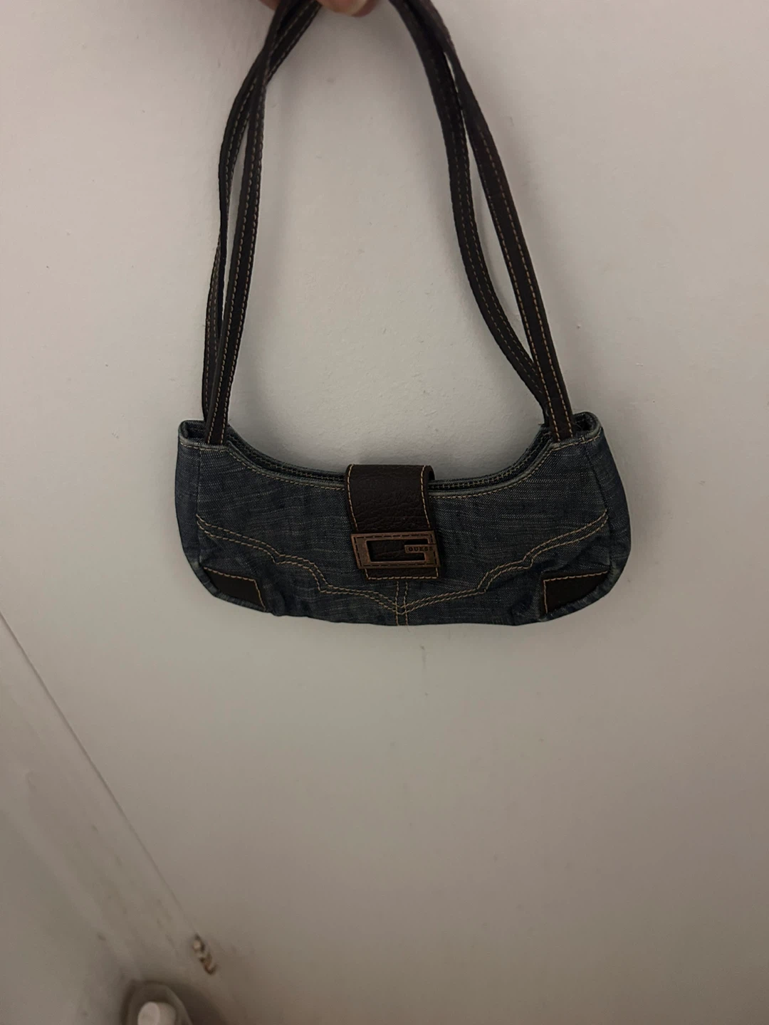Vintage Guess Denim Shoulder Bag - photo 2
