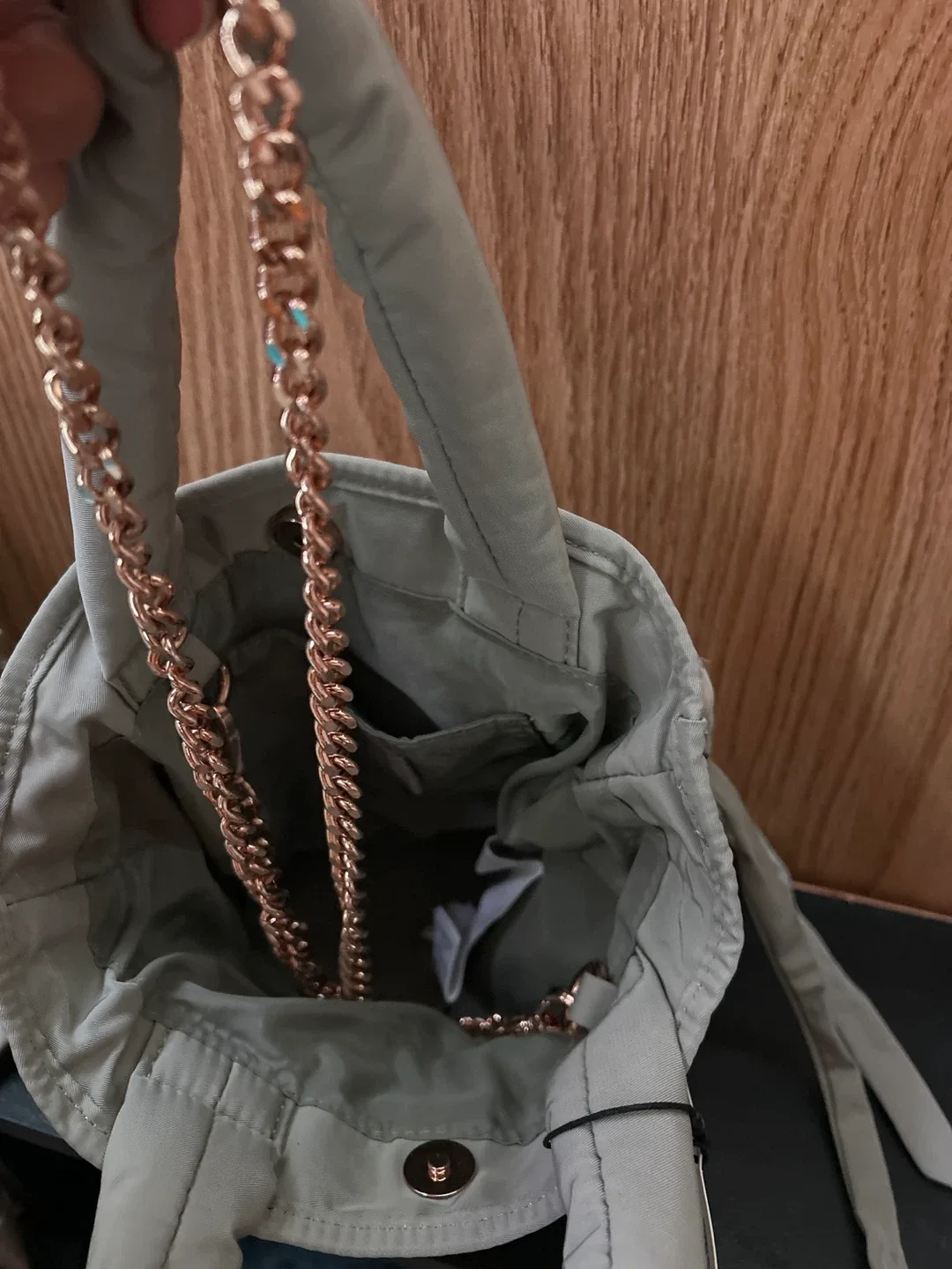 Zara Padded Mini Tote Bag - Grey, Size M image indicator(3)