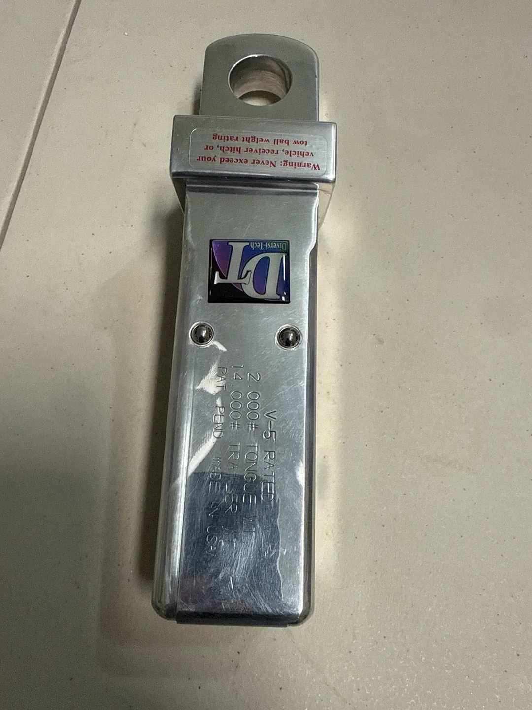 Diversi-Tech V-5 Rated Trailer Hitch image indicator(5)