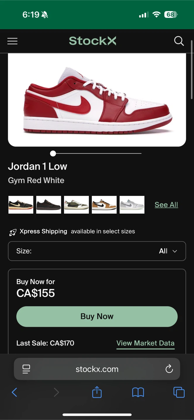 Jordan one low red and white - photo 5