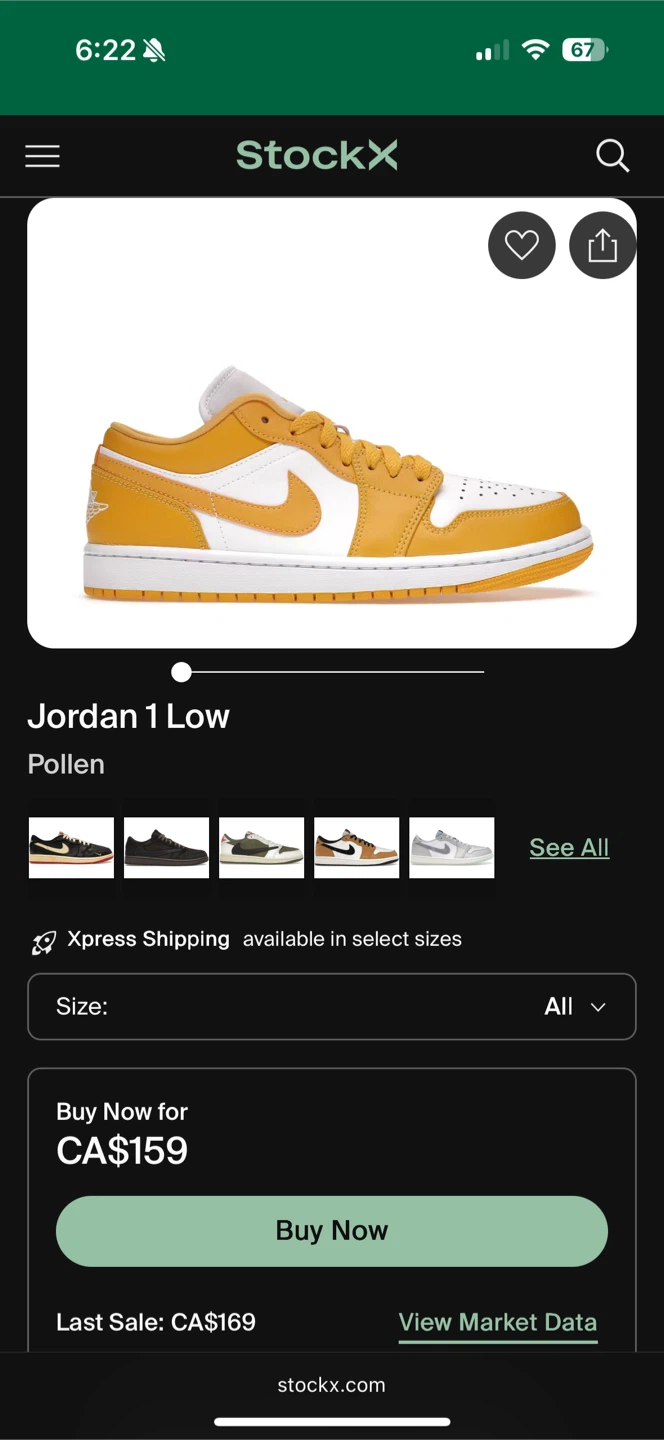 Jordan one low pollen - photo 5
