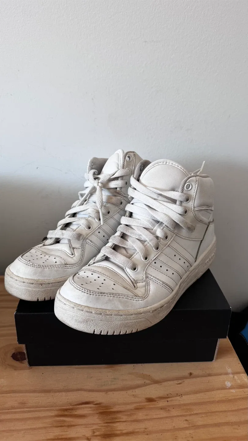 Adidas Top Ten Hi White Sneakers - US 5.5 image indicator(3)