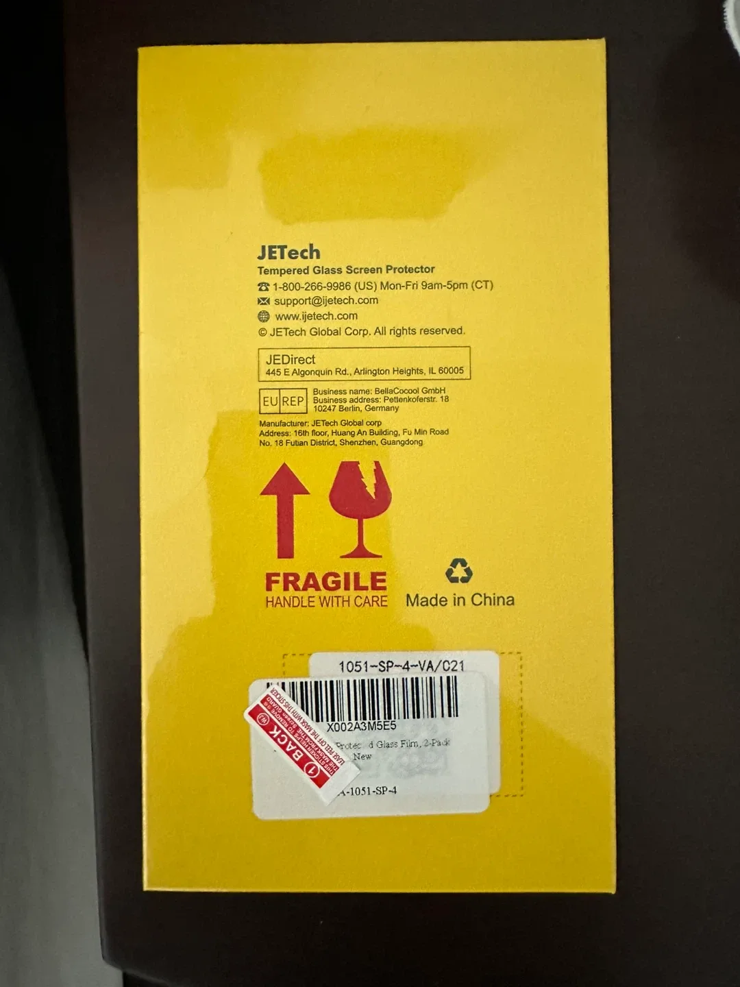 JETech Tempered Glass Screen Protector iPhone 11 Pro Max image indicator(2)