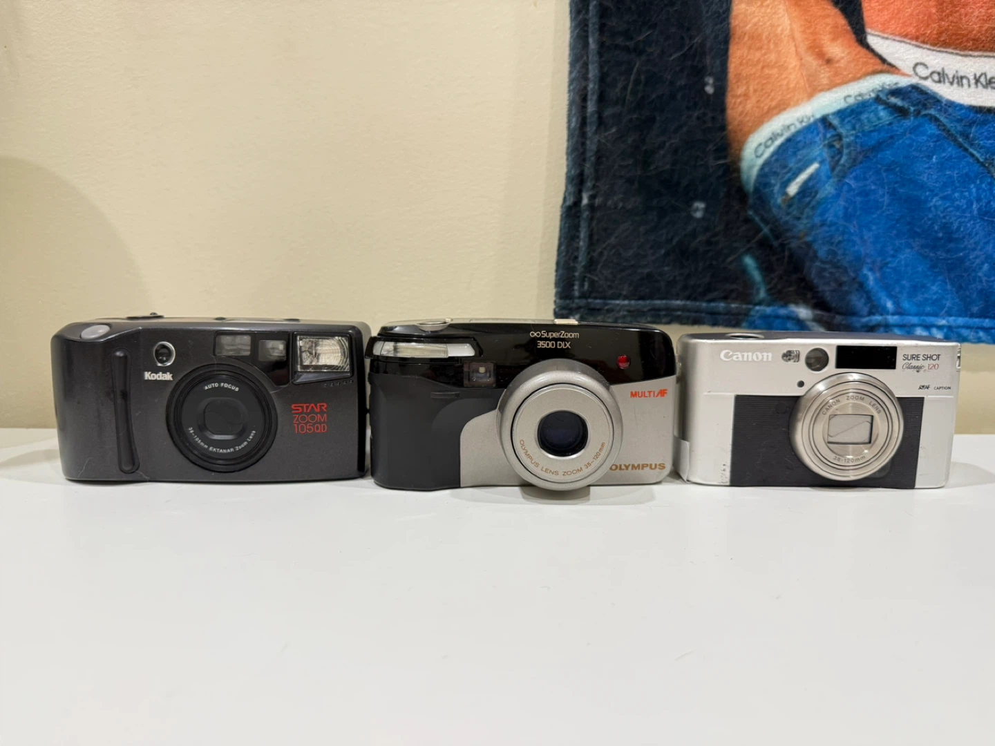 Vintage Point & Shoot Film Cameras - Kodak, Olympus, Canon