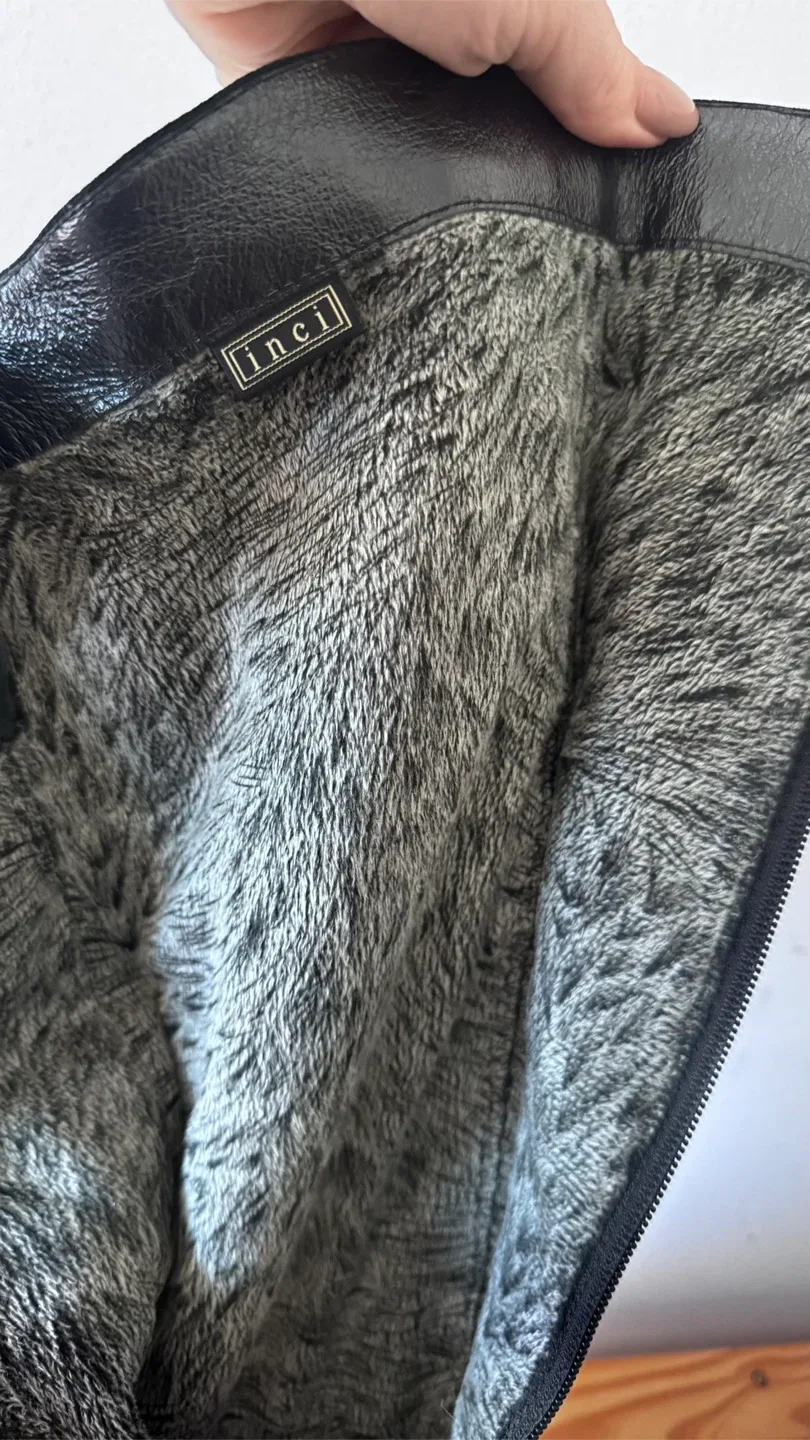 Inci Black Suede Knee High Boots image indicator(5)