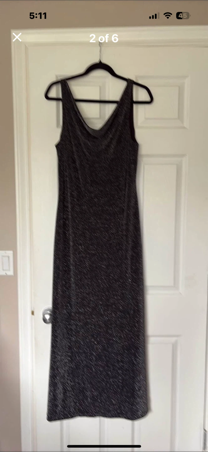 Sparkly Black Maxi Dress - photo 3