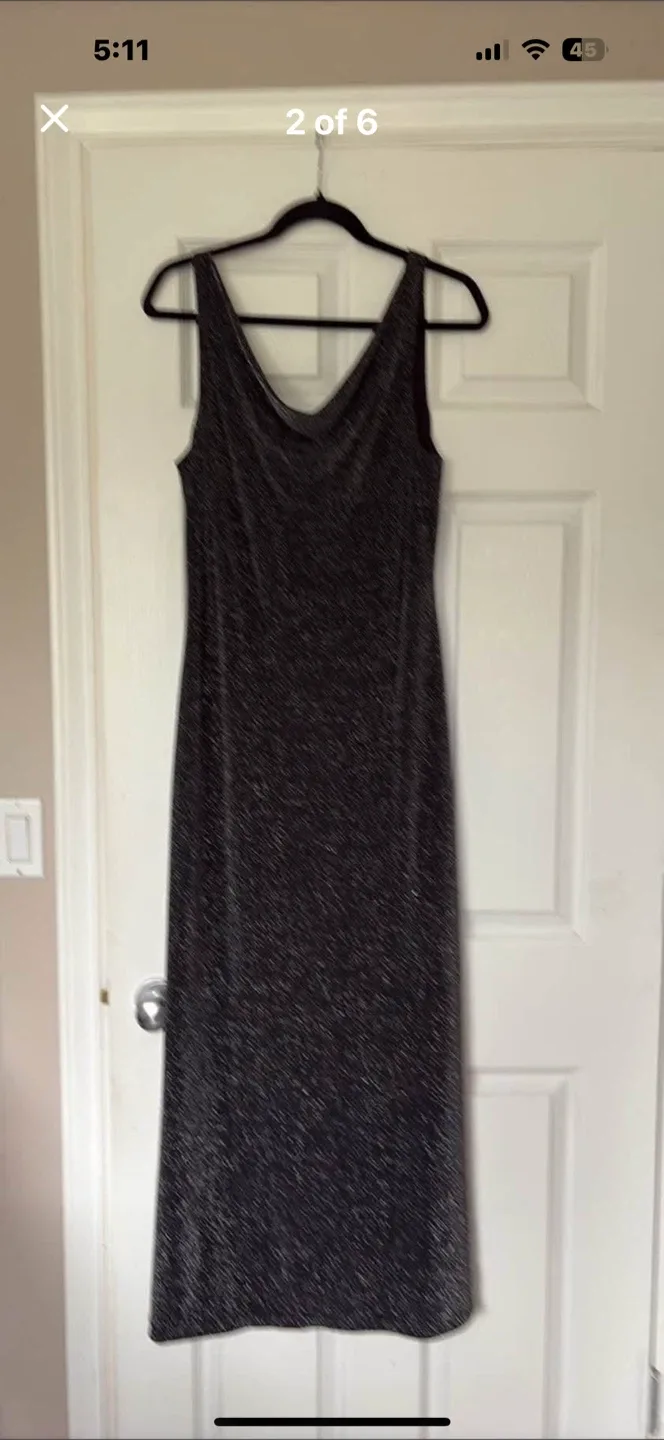 Sparkly Black Maxi Dress image indicator(3)
