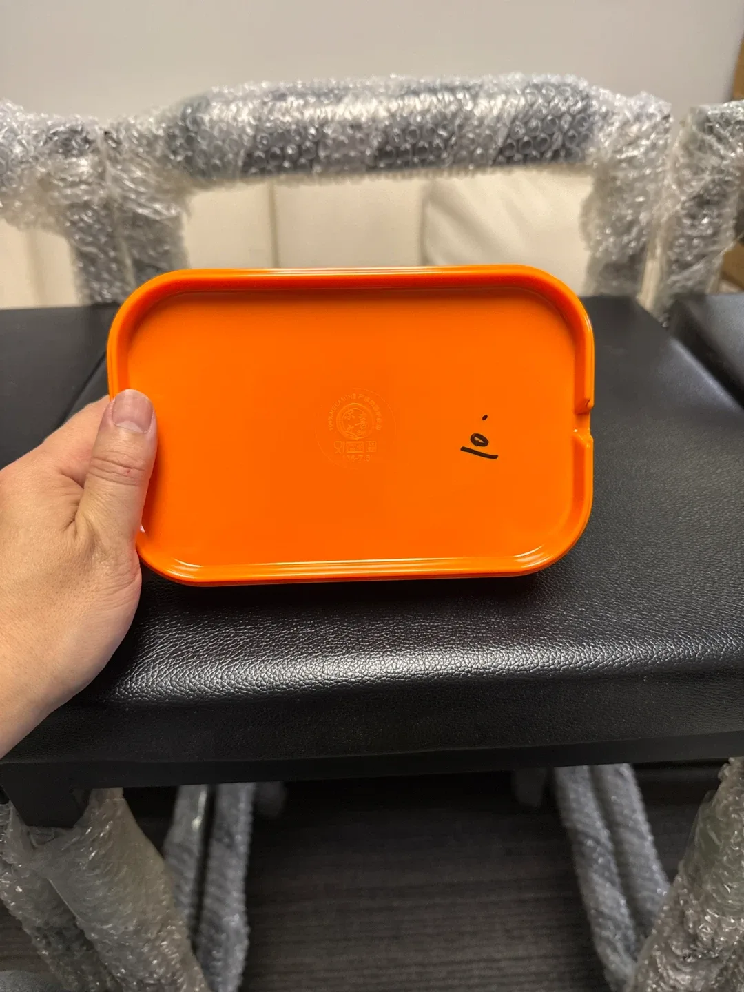 Orange & White Rectangular Tray image indicator(3)