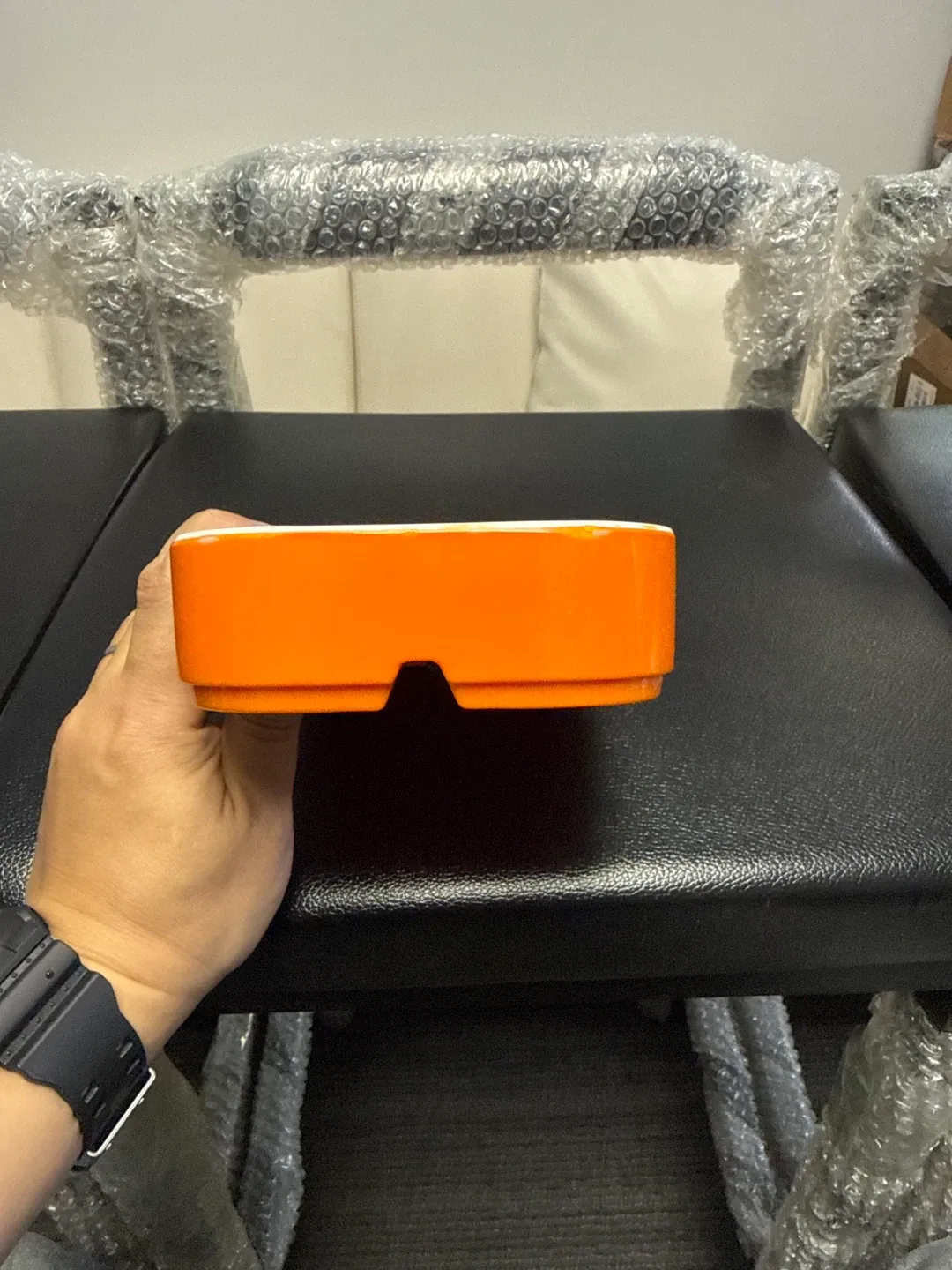 Orange & White Rectangular Tray image indicator(4)