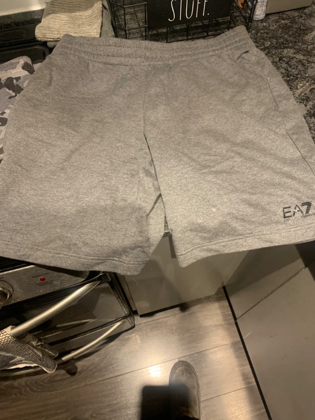 EA7 Emporio Armani Grey Shorts thumbnail