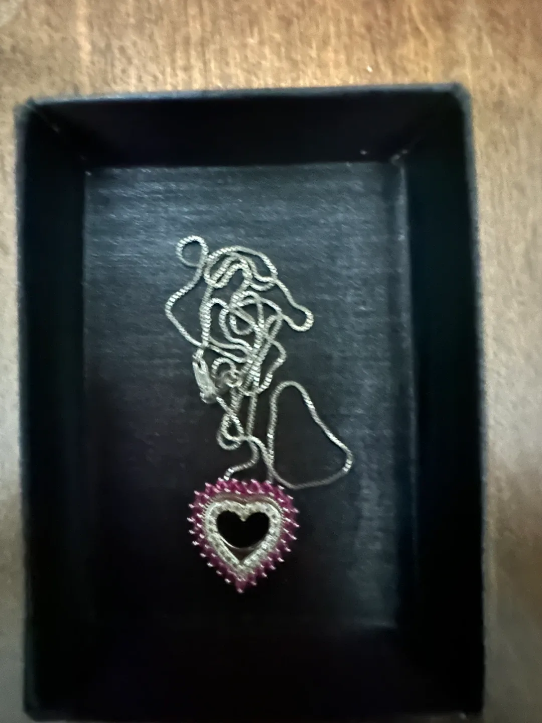Heart Pendant Necklace Sterling silver 925 thumbnail