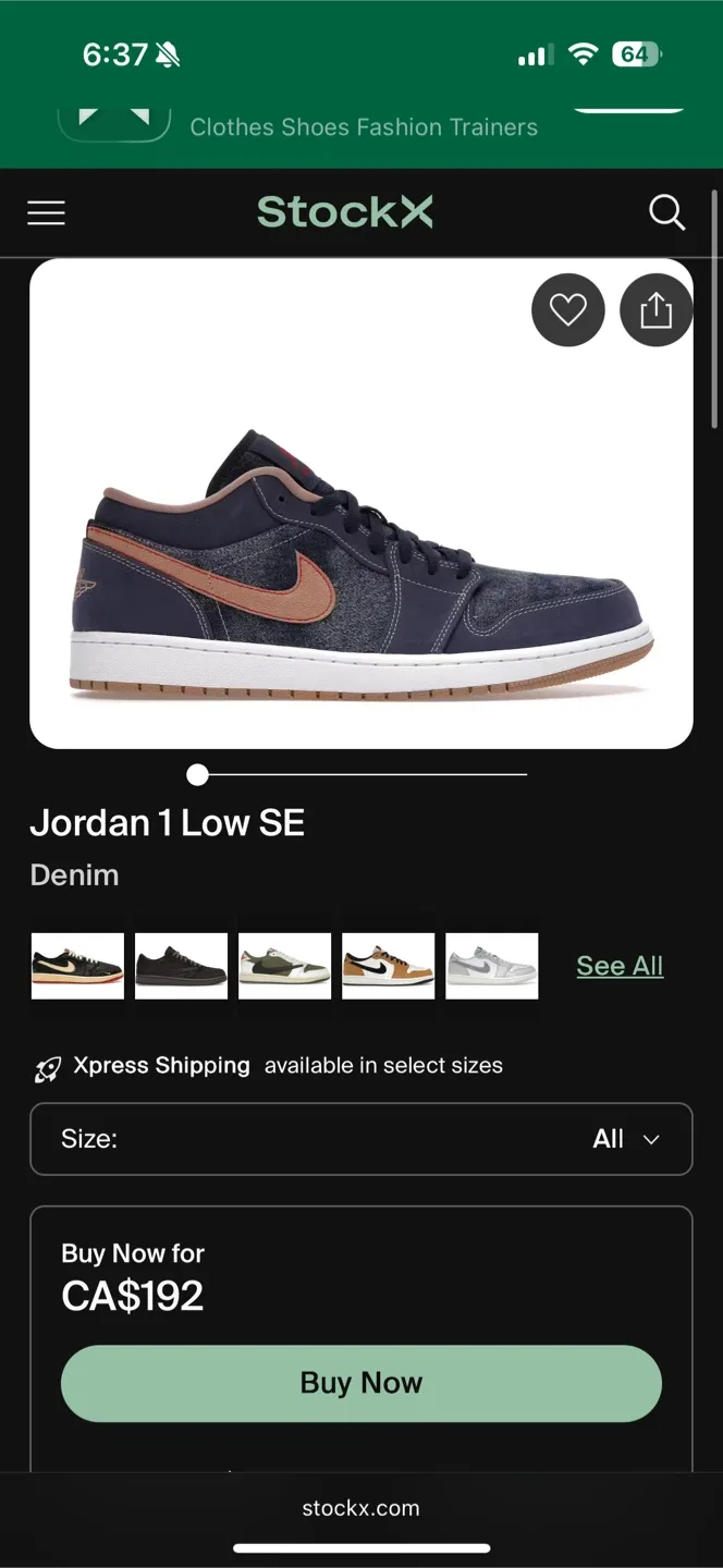 Jordan one low SE denim image indicator(5)