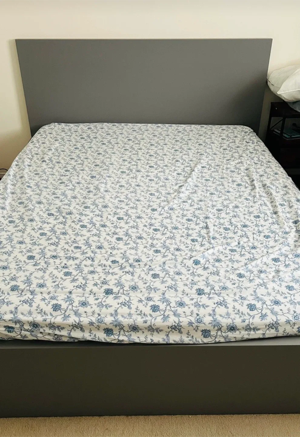 IKEA Malm Queen Bed Frame - Gray Stained image indicator(2)