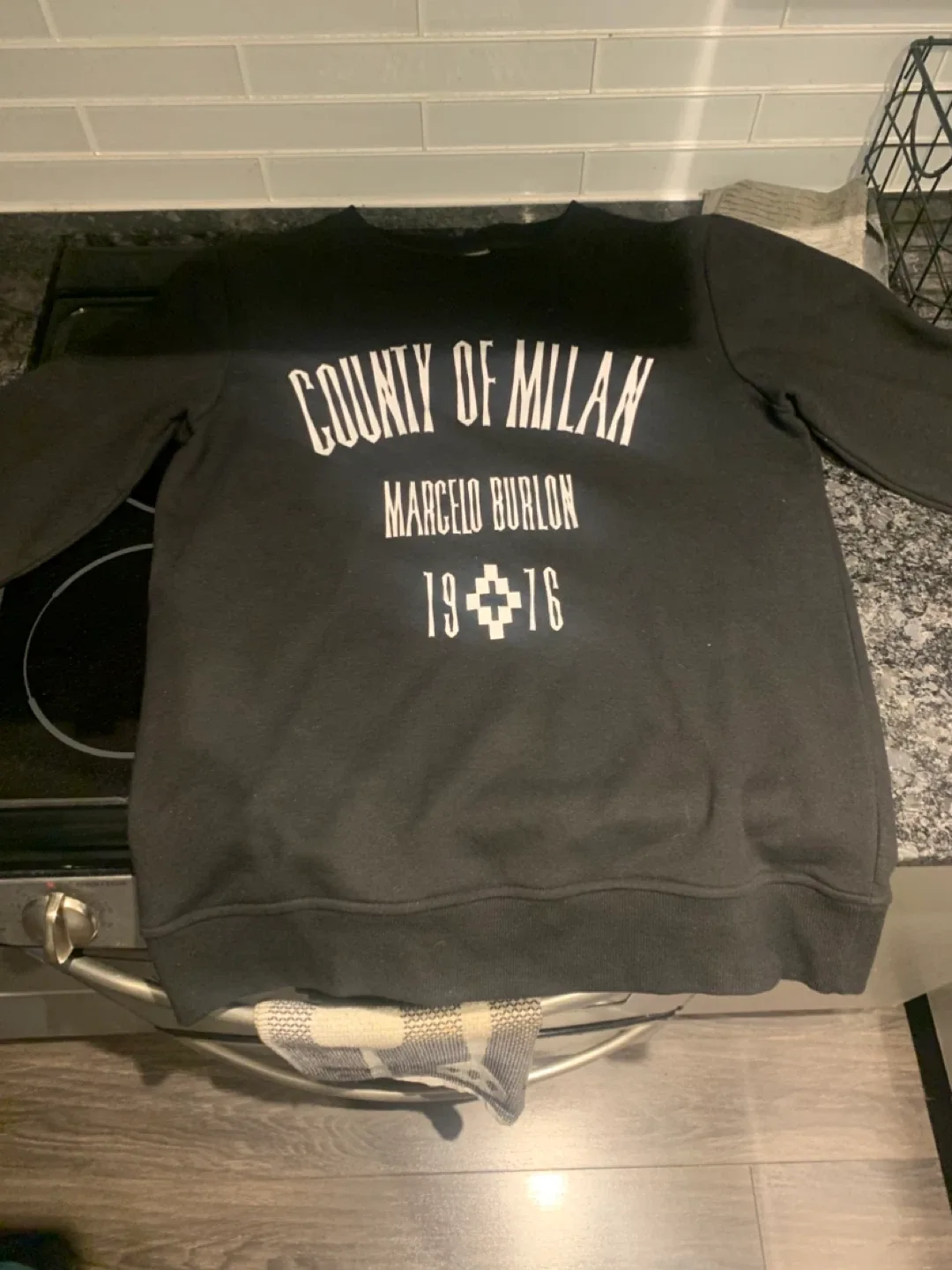 Marcelo Burlon Black Sweatshirt thumbnail