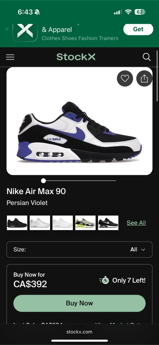 Nike air max 90 Persian Violet image indicator(4)