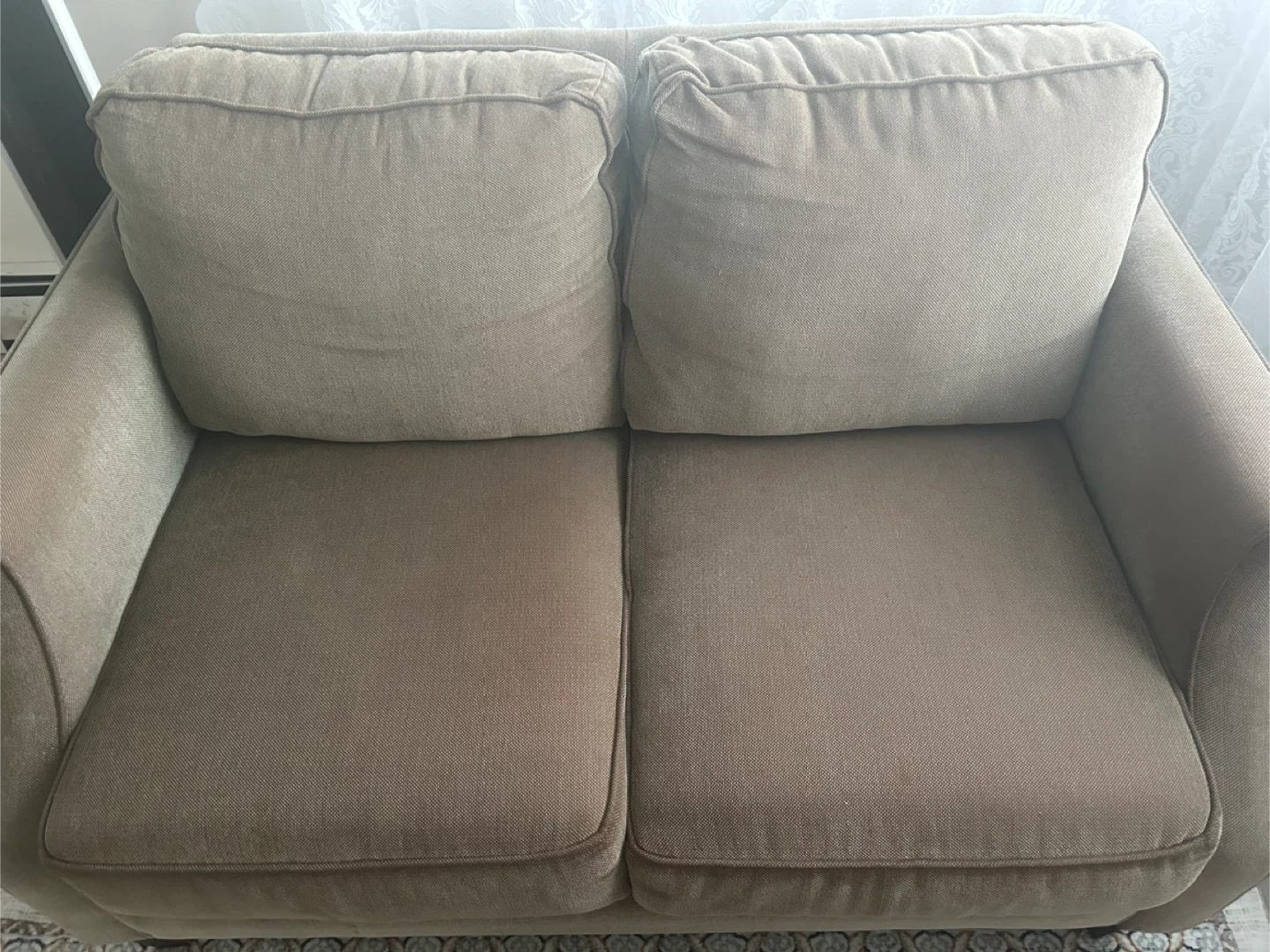 Loveseat Sofa - Beige - photo 3