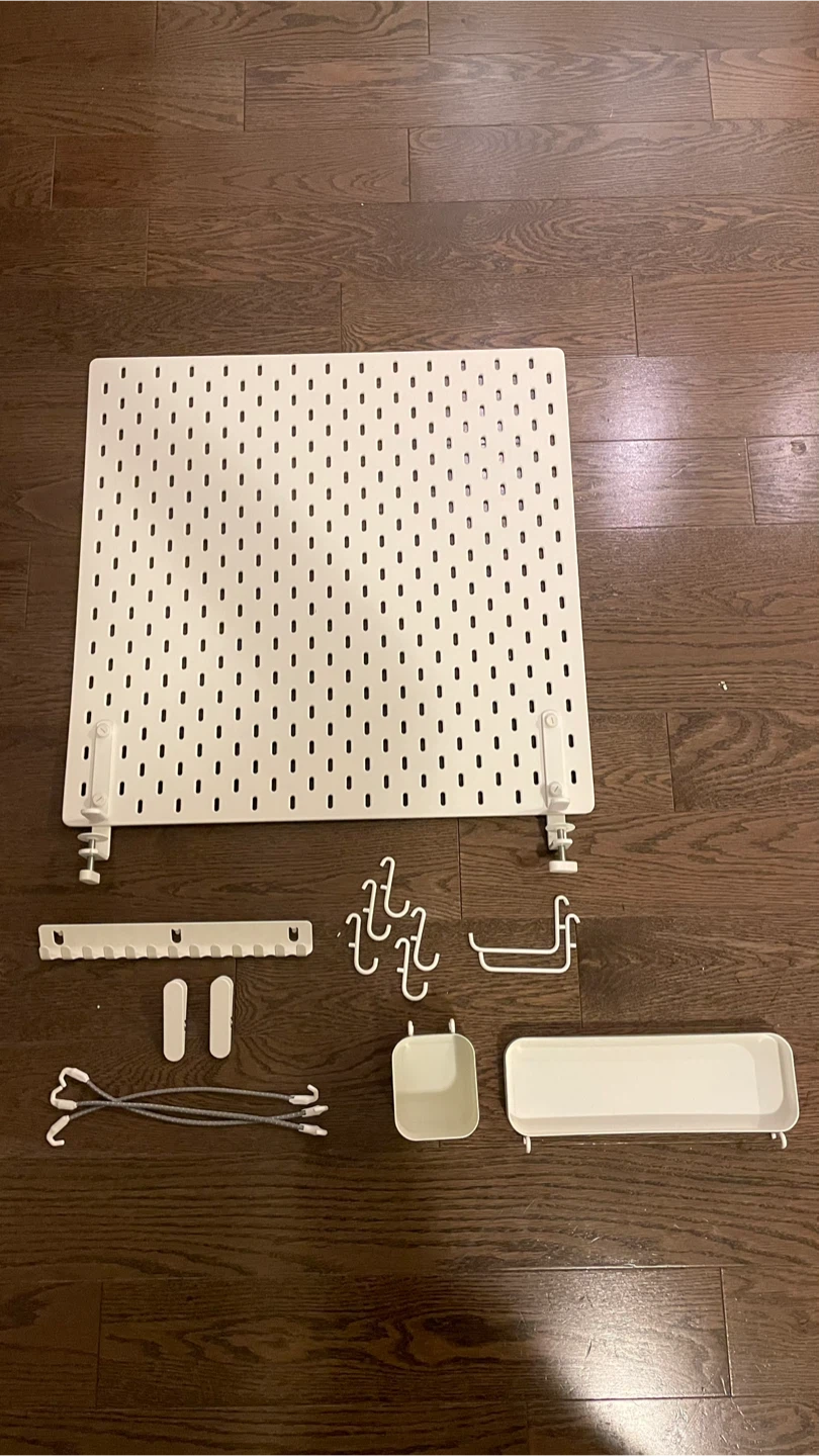 Ikea Pegboard with accessories
