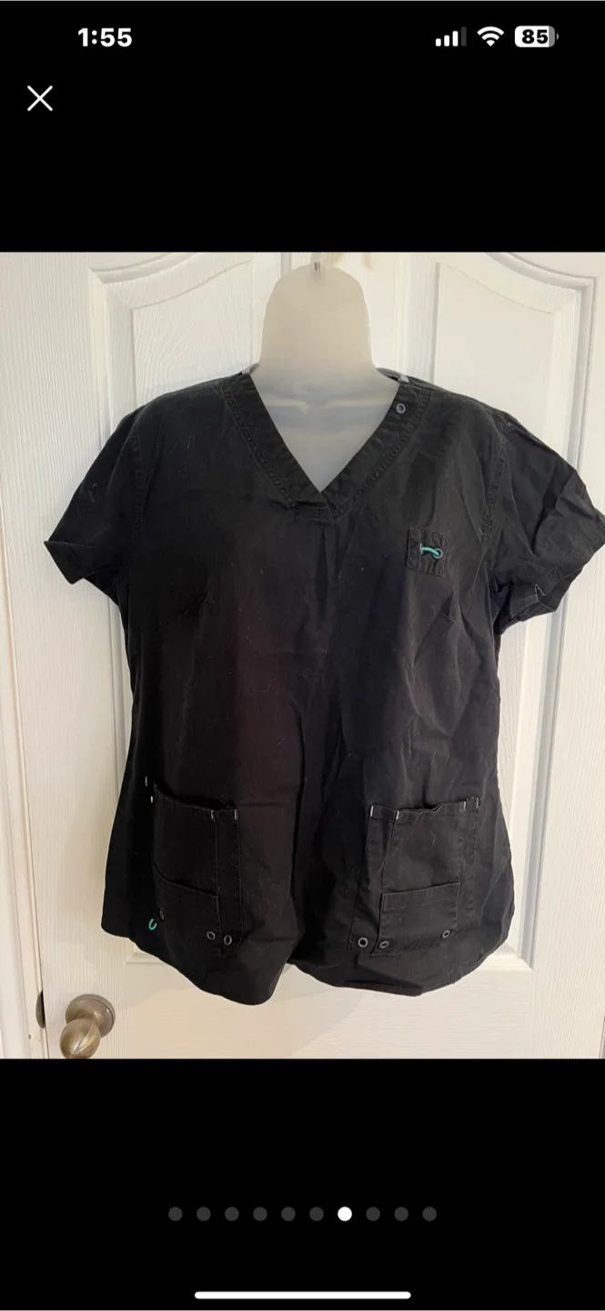 Health Pro Scrub Set - Black, Size L thumbnail