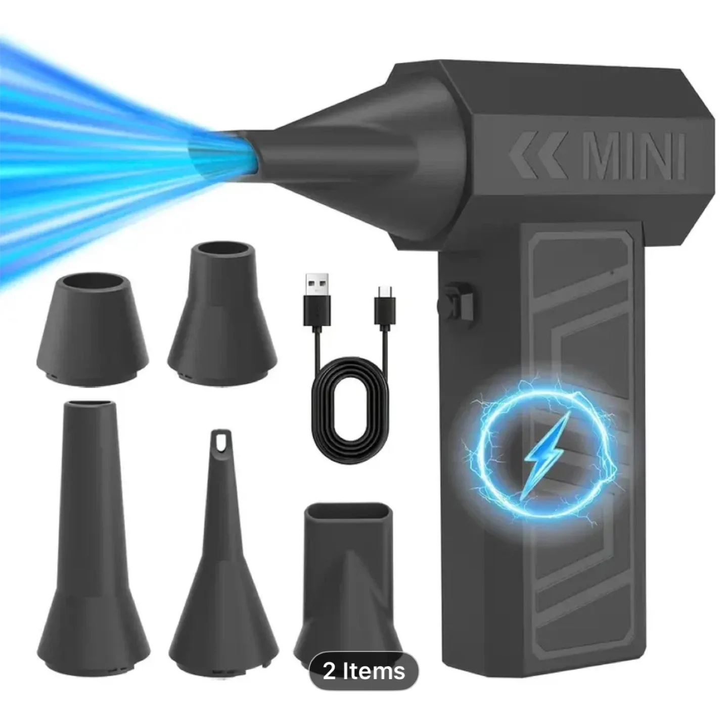 Mini Turbo Jet Fan, High-speed Portable Turbo Blower image indicator(10)