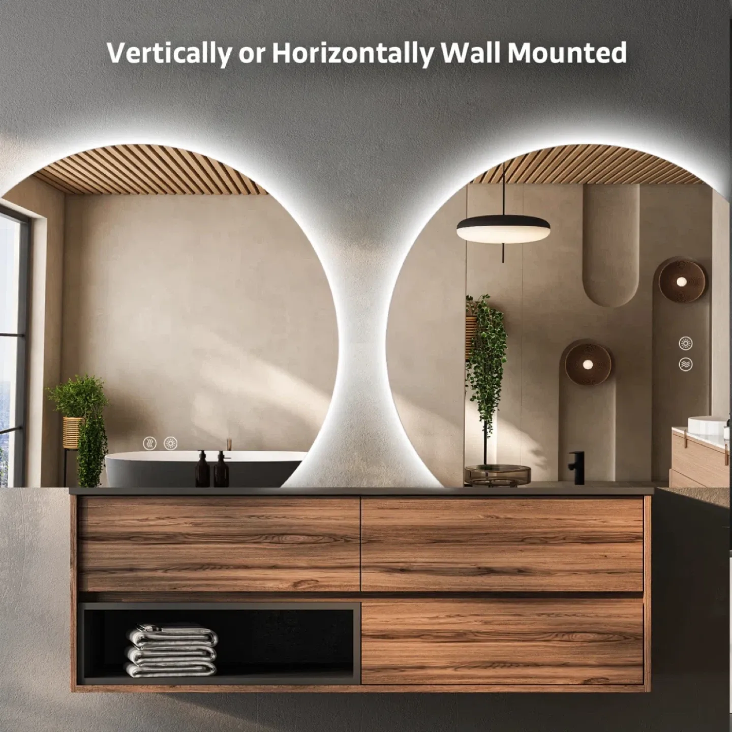 LED Bathroom Vanity Mirror image indicator(5)